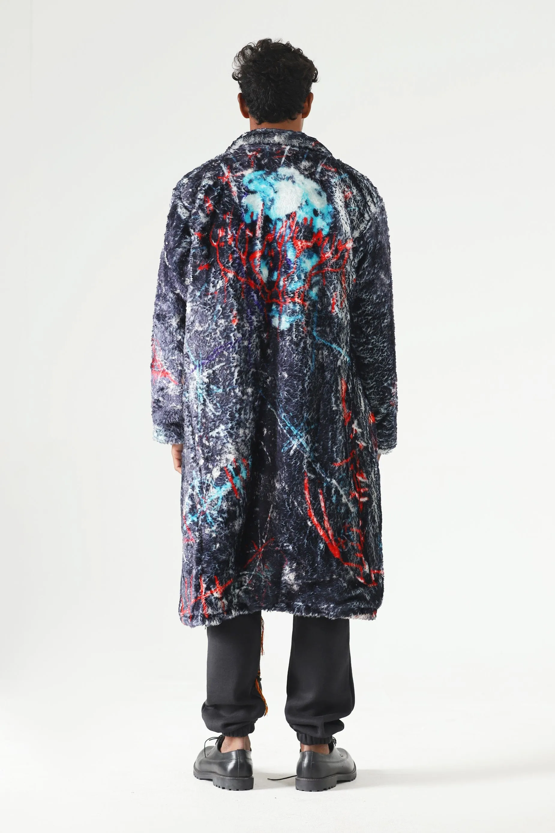 ABSTRACT GRAFFITI LONG COAT