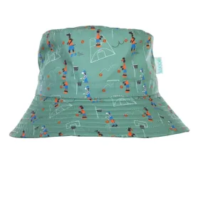 Acorn - Shooting Hoops Wide Brim Bucket hat - Green & Multi