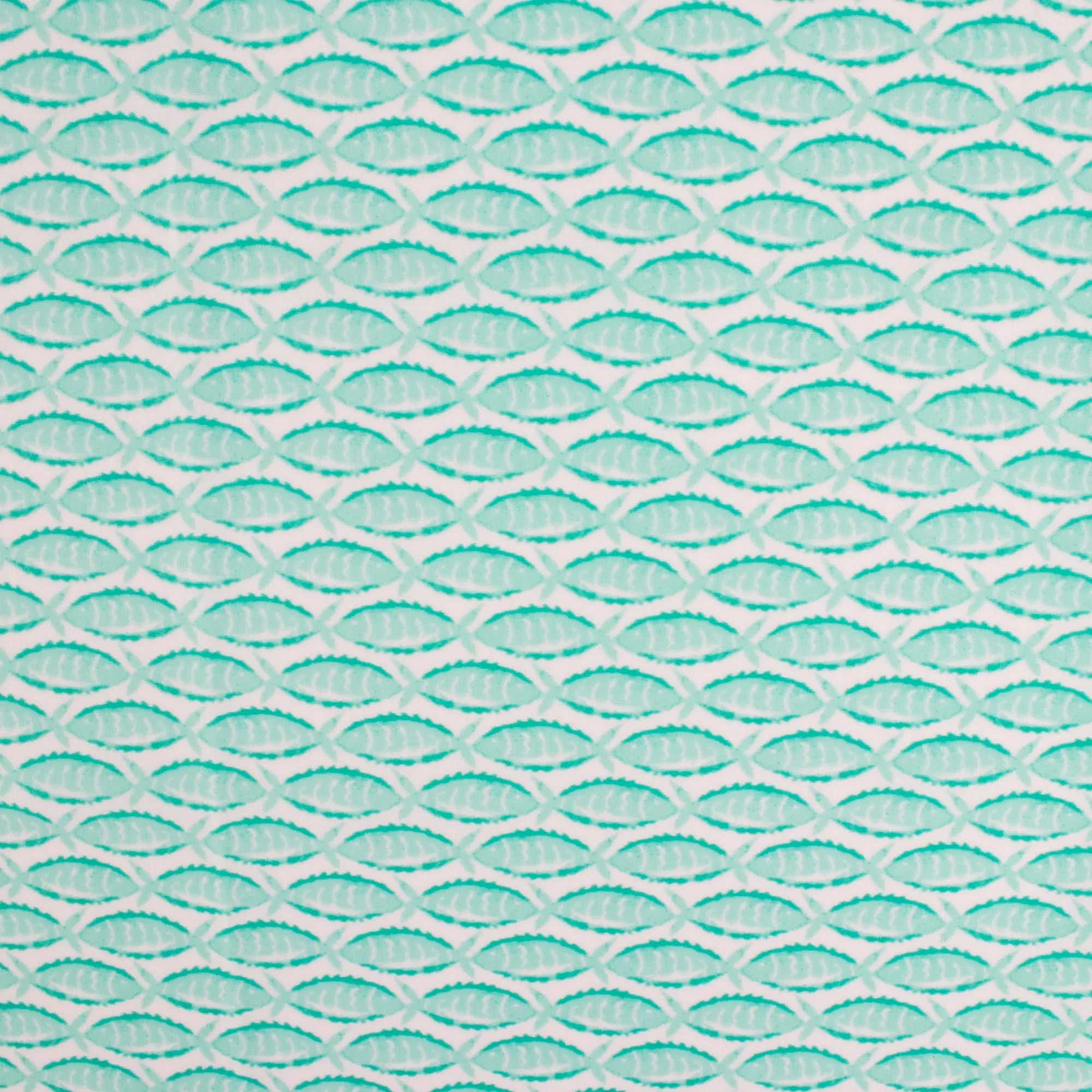 Bathing Suit Print - Fish - Aqua