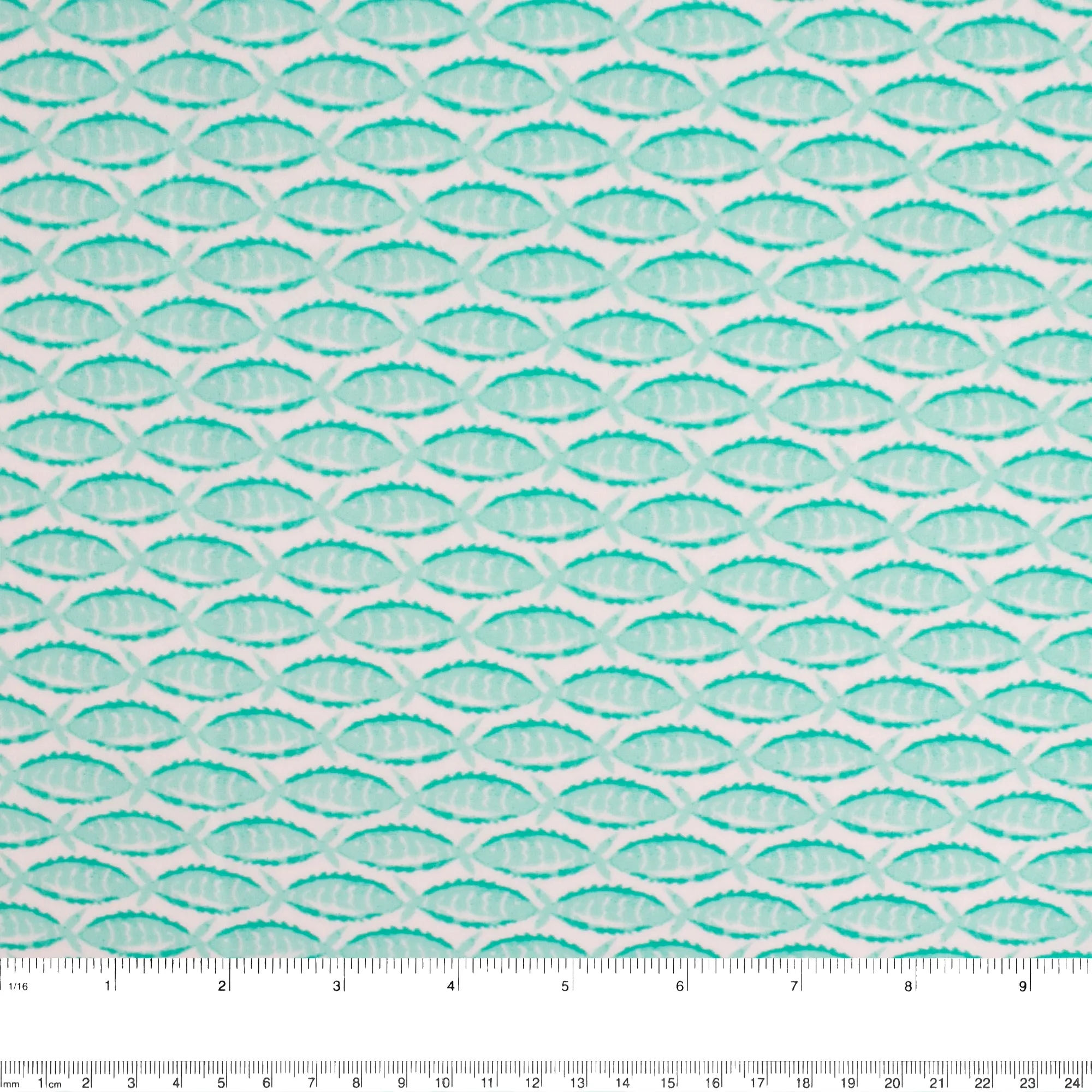 Bathing Suit Print - Fish - Aqua