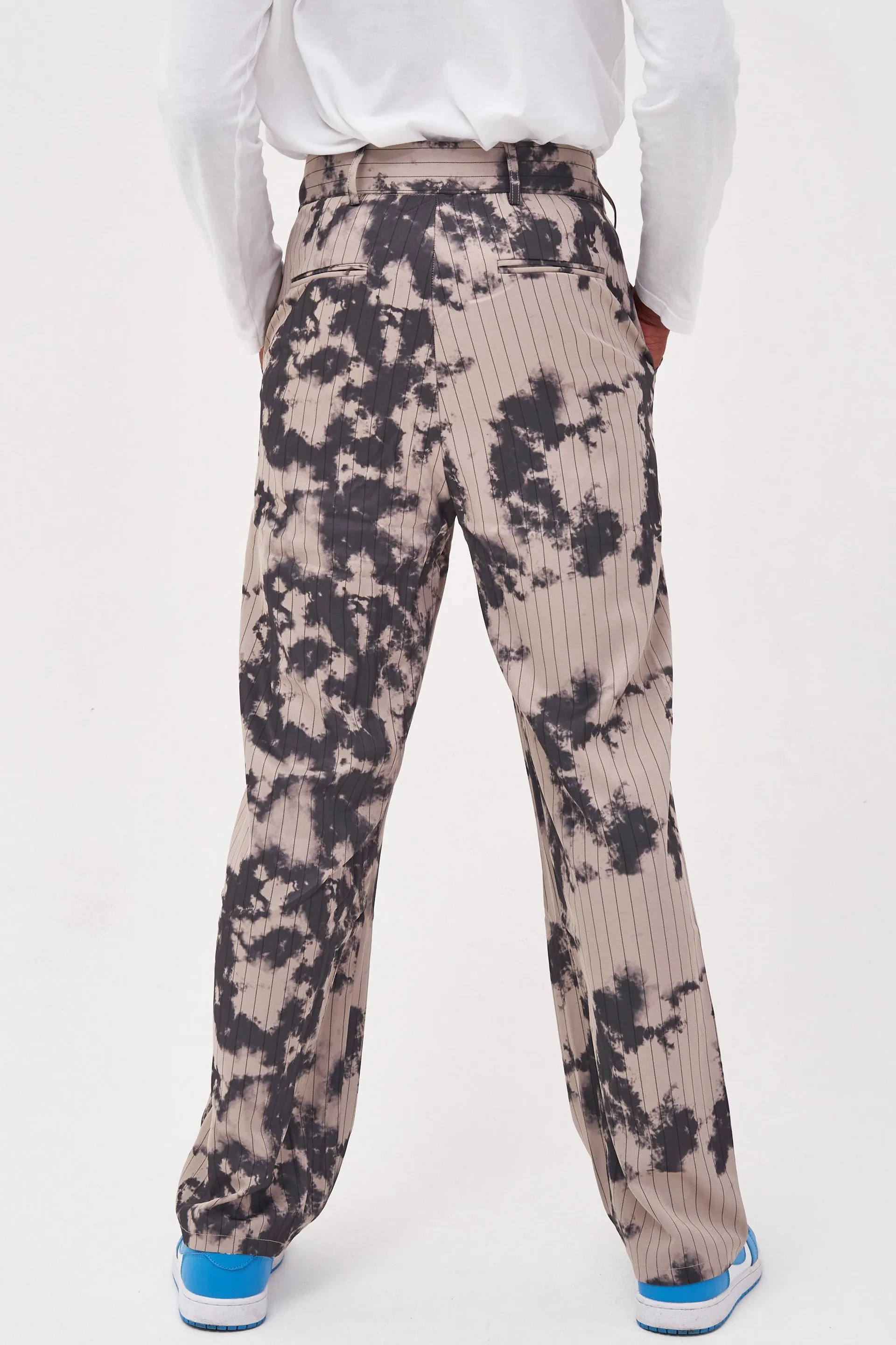 Bleach Pinstripe Relaxed Trousers