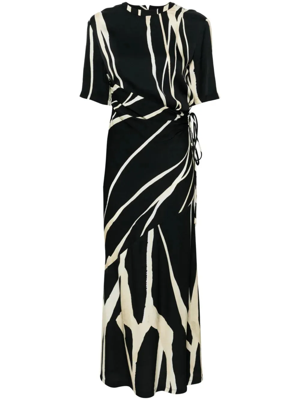 Brantley Dress in Light Fringe Print