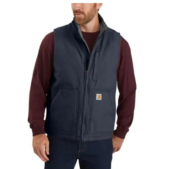 Carhartt Sherpa Lined Vest | Black, Navy, Gravel, Dark Brown & Carhartt Brown