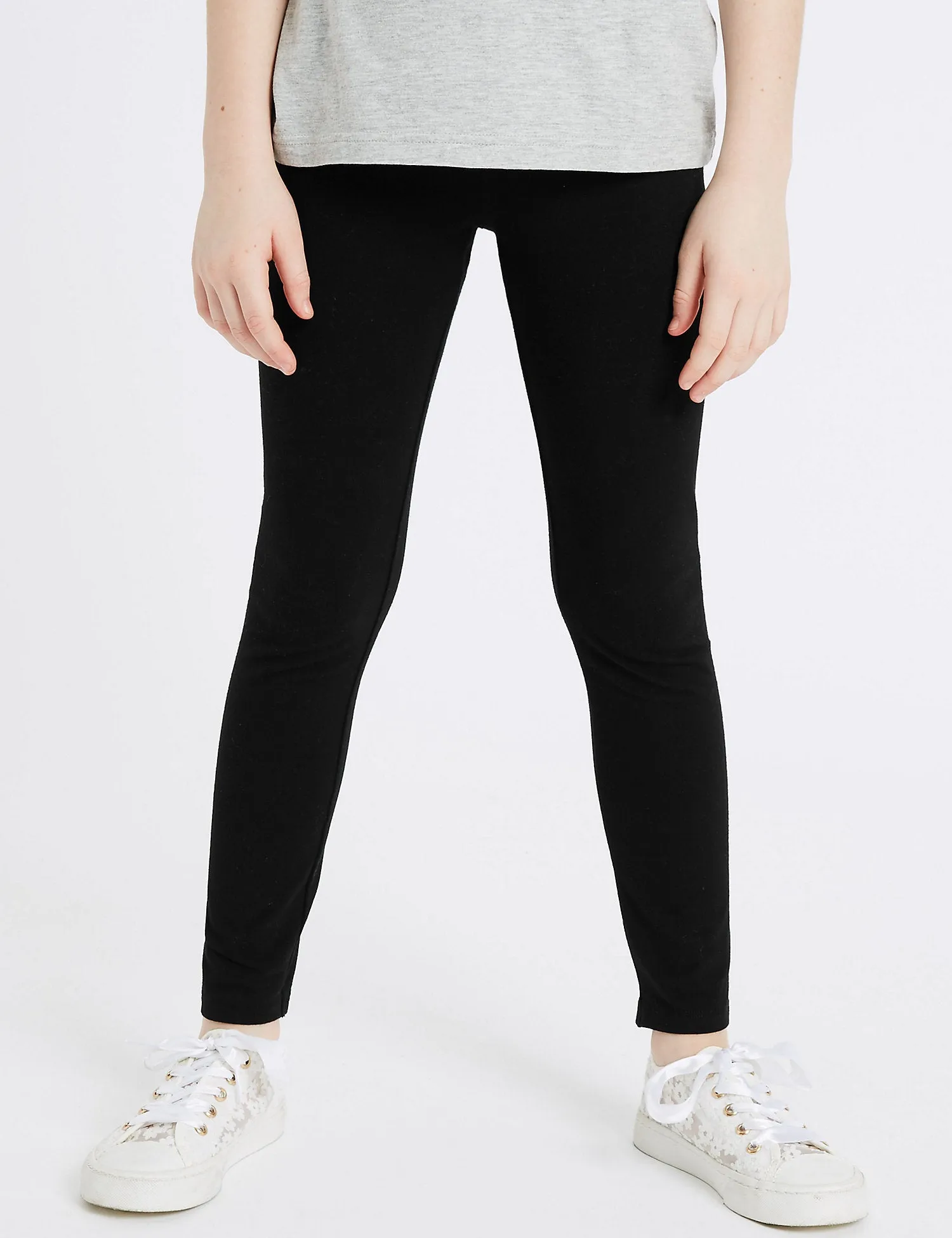 Cotton Leggings with Stretch