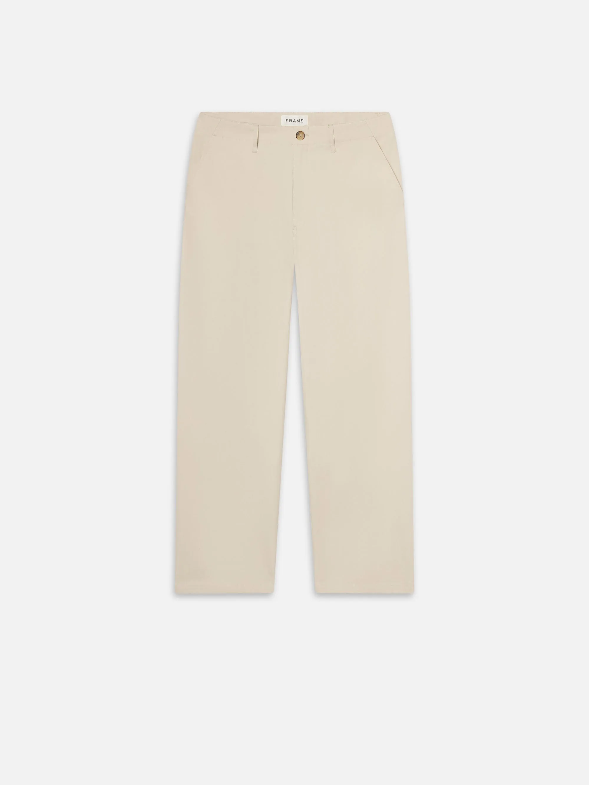 Cotton Relaxed Trousers -- Beige