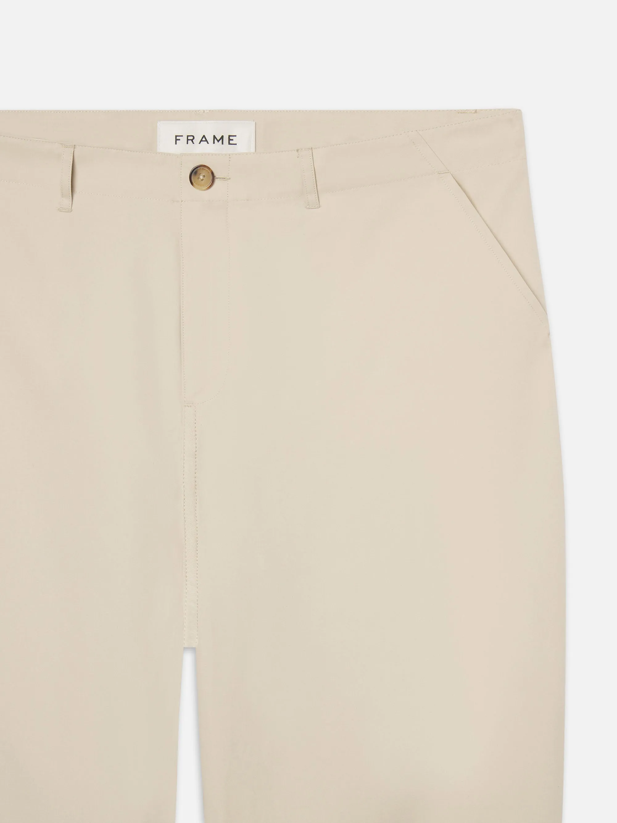 Cotton Relaxed Trousers -- Beige