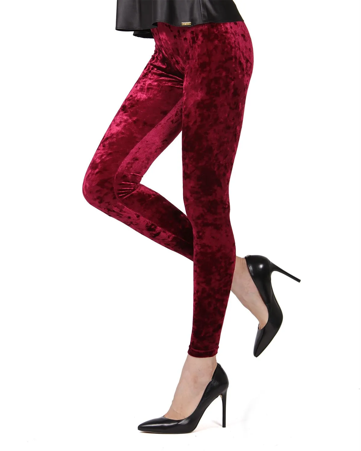 Crushed Velvet Stretch Leggings