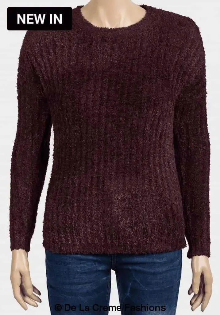 De La Creme - Womens Soft Chenille Jumper