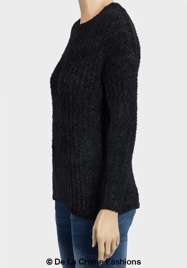 De La Creme - Womens Soft Chenille Jumper