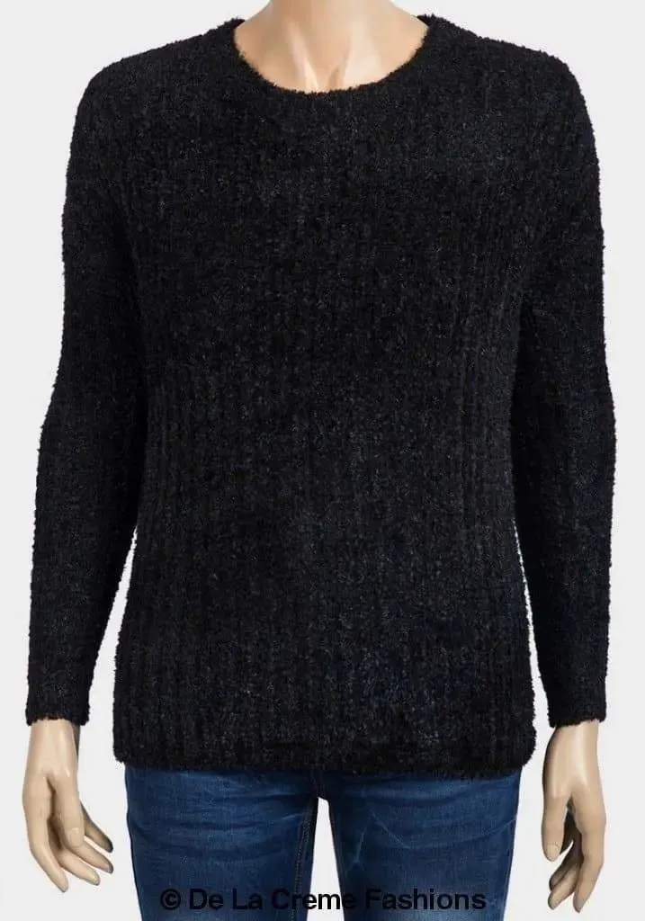 De La Creme - Womens Soft Chenille Jumper