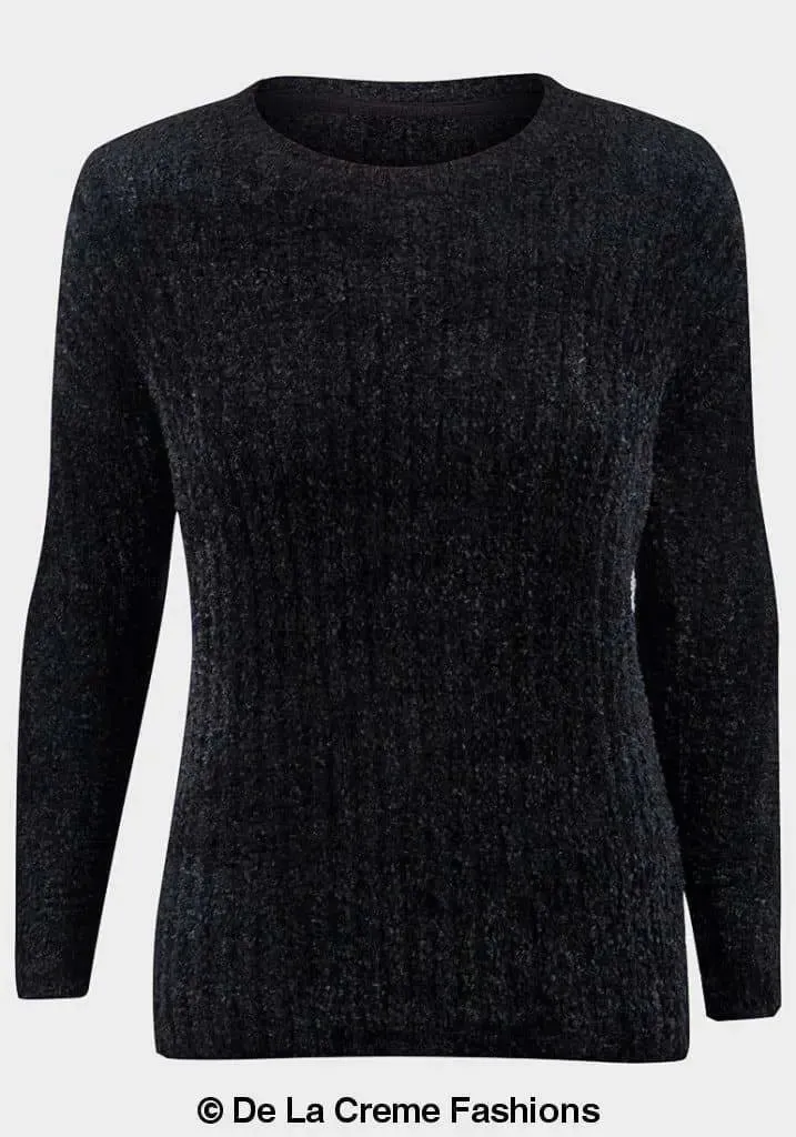 De La Creme - Womens Soft Chenille Jumper