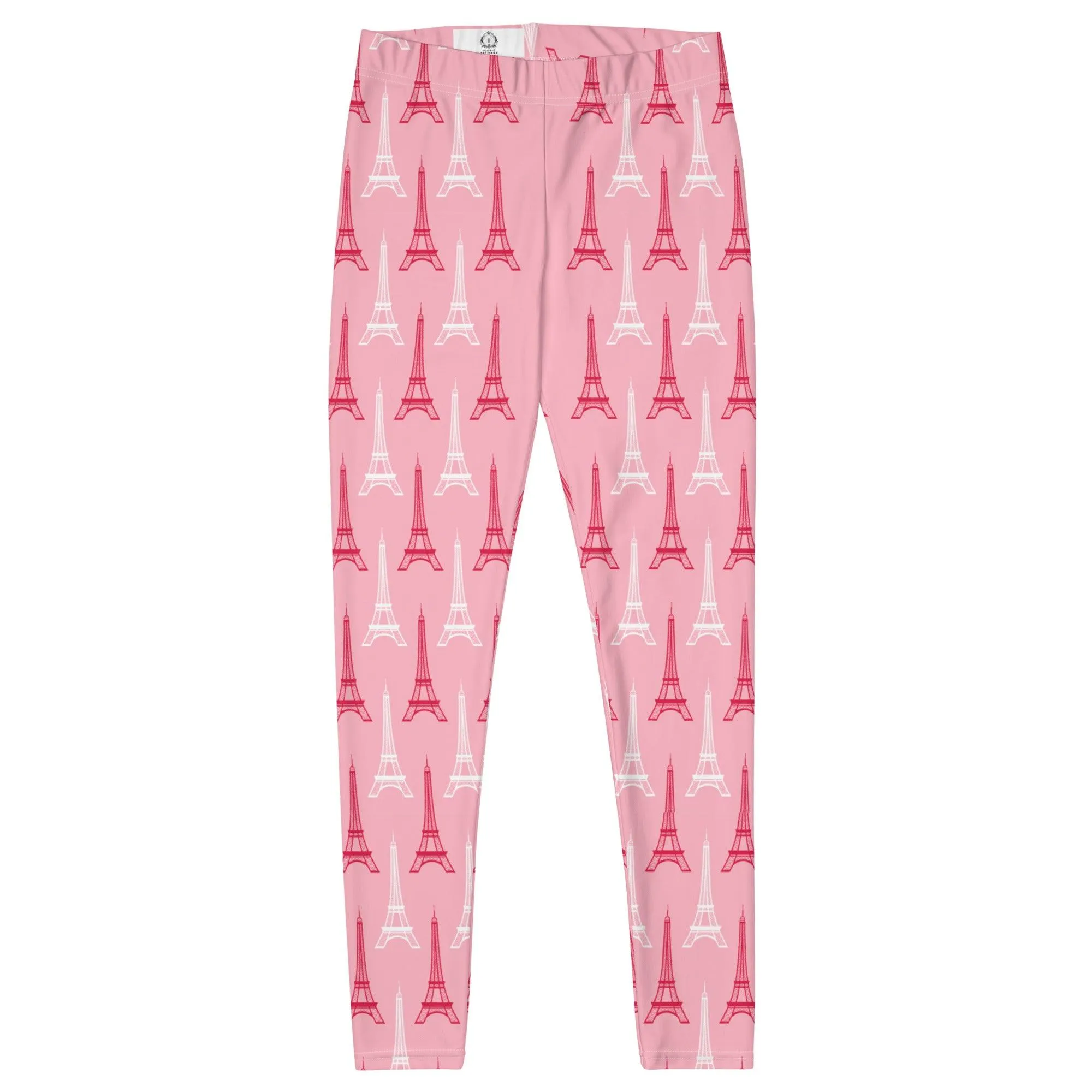 Eiffel Tower Chic Pink Leggings