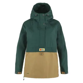 Fjallraven Womens Vardag Anorak Arctic Green / Buckwheat Brown