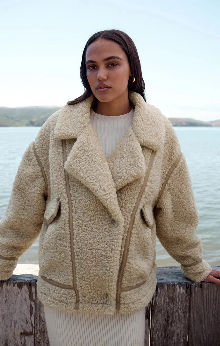 Fossil Sherpa Coat