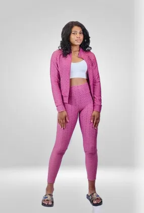 Honeycomb Jogging Suit-Matching Set