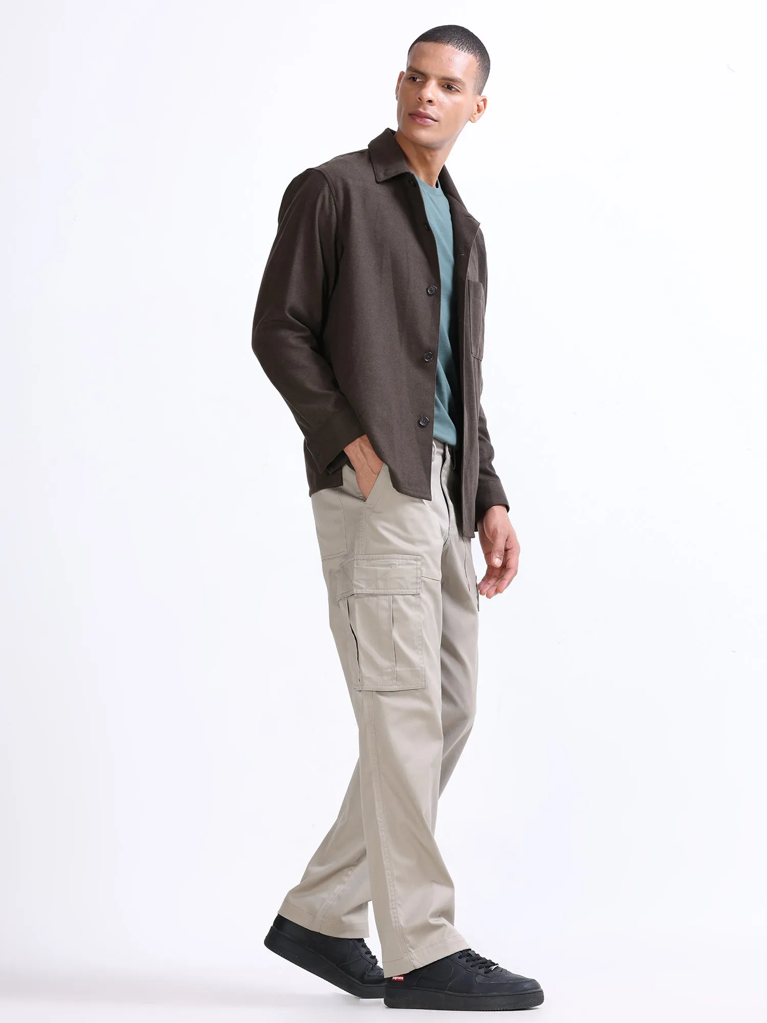 Mason Beige Relaxed Cargo