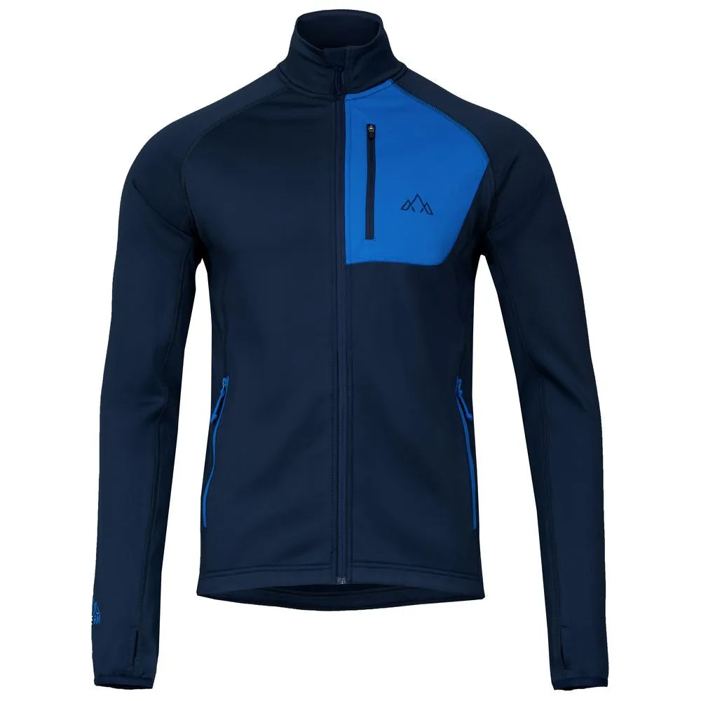 Mens Bresprekk Full Zip Fleece (Navy/Cobalt)