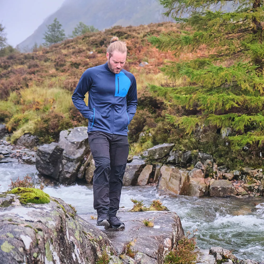 Mens Bresprekk Full Zip Fleece (Navy/Cobalt)