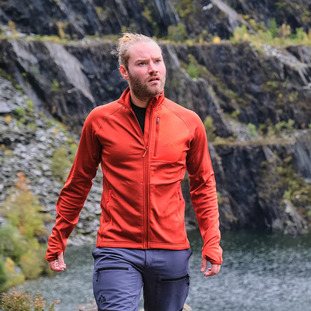 Mens Bresprekk Full Zip Fleece (Spice/Orange)