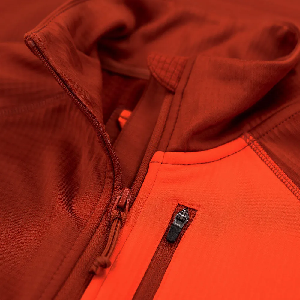 Mens Bresprekk Full Zip Fleece (Spice/Orange)