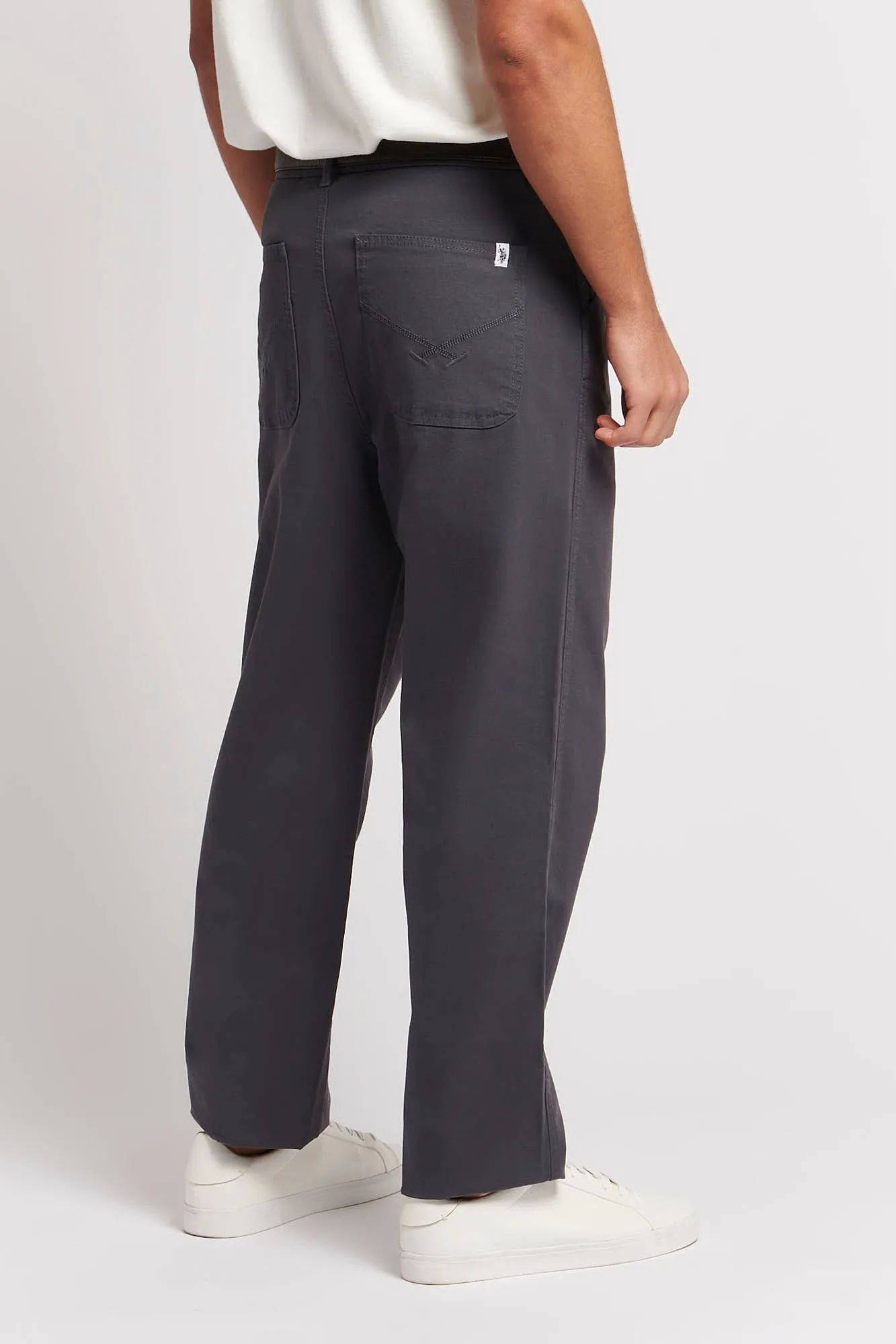 Mens Worker Trousers in Ebony