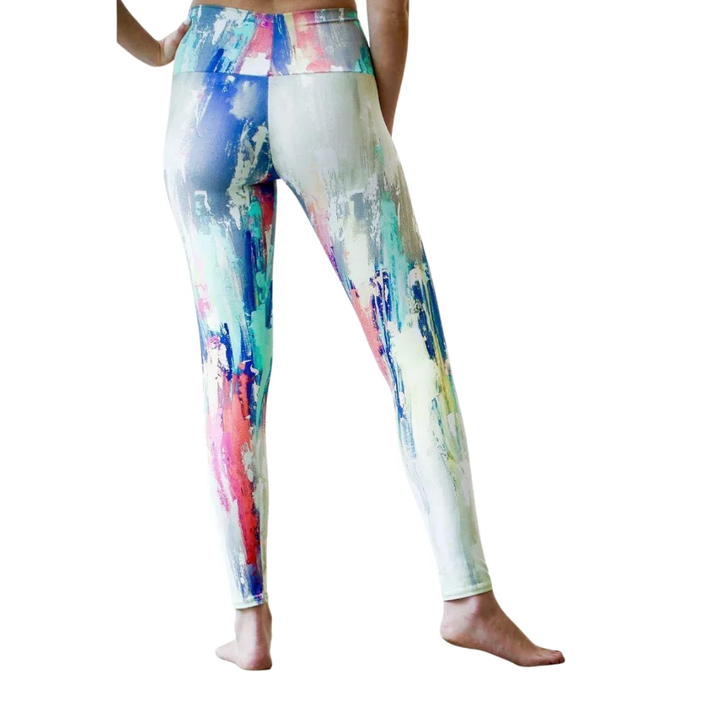 Rainbow Soft Colors Print Leggings