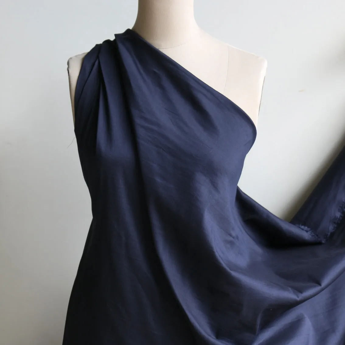 Remnant of Stella Navy Cotton/Silk