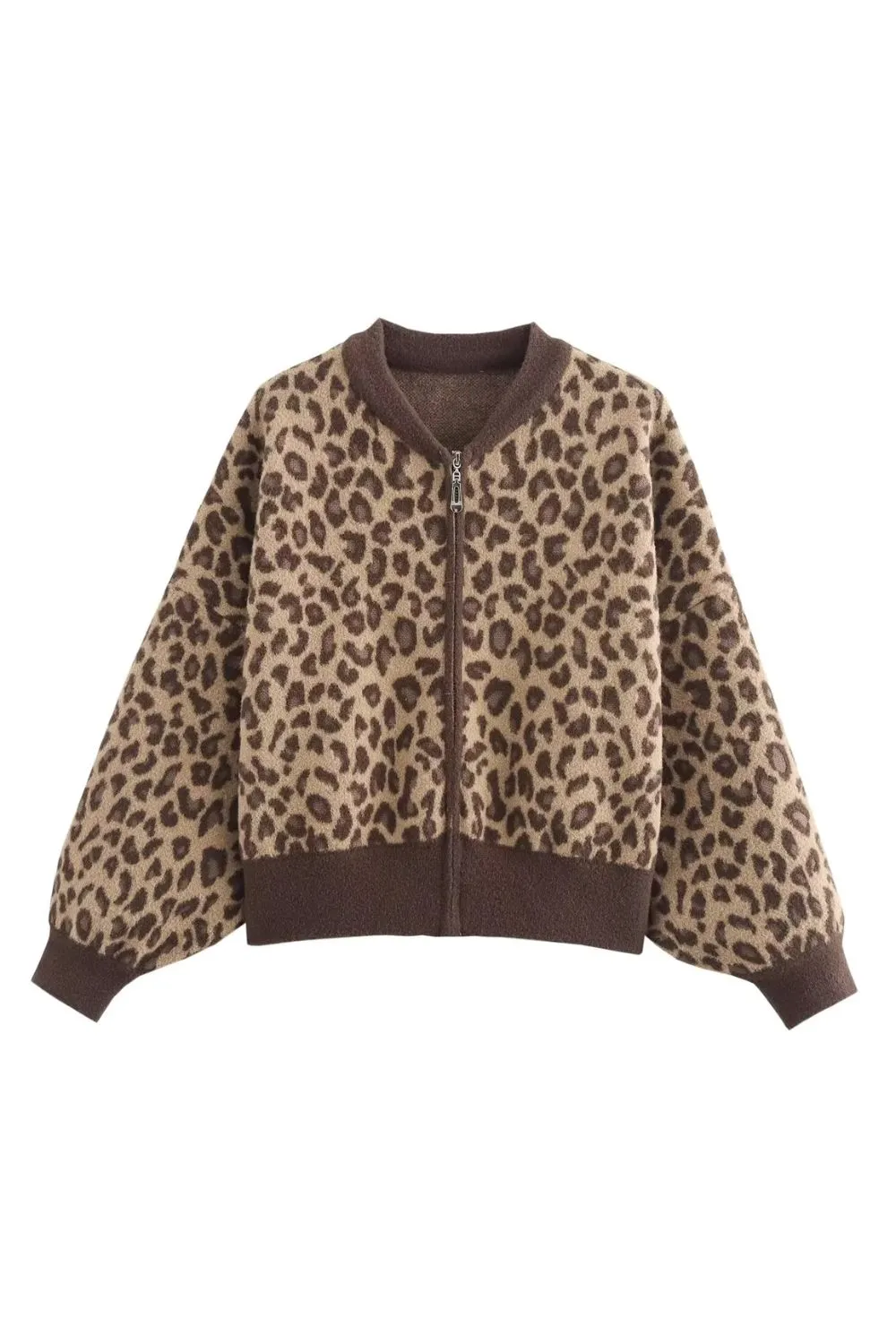 'Scarlett' Stylish Leopard Print Cropped Jacket