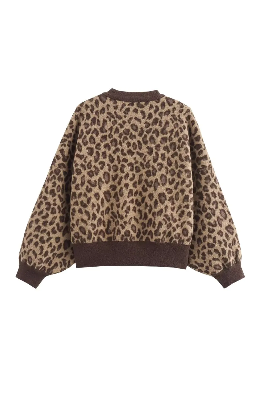 'Scarlett' Stylish Leopard Print Cropped Jacket