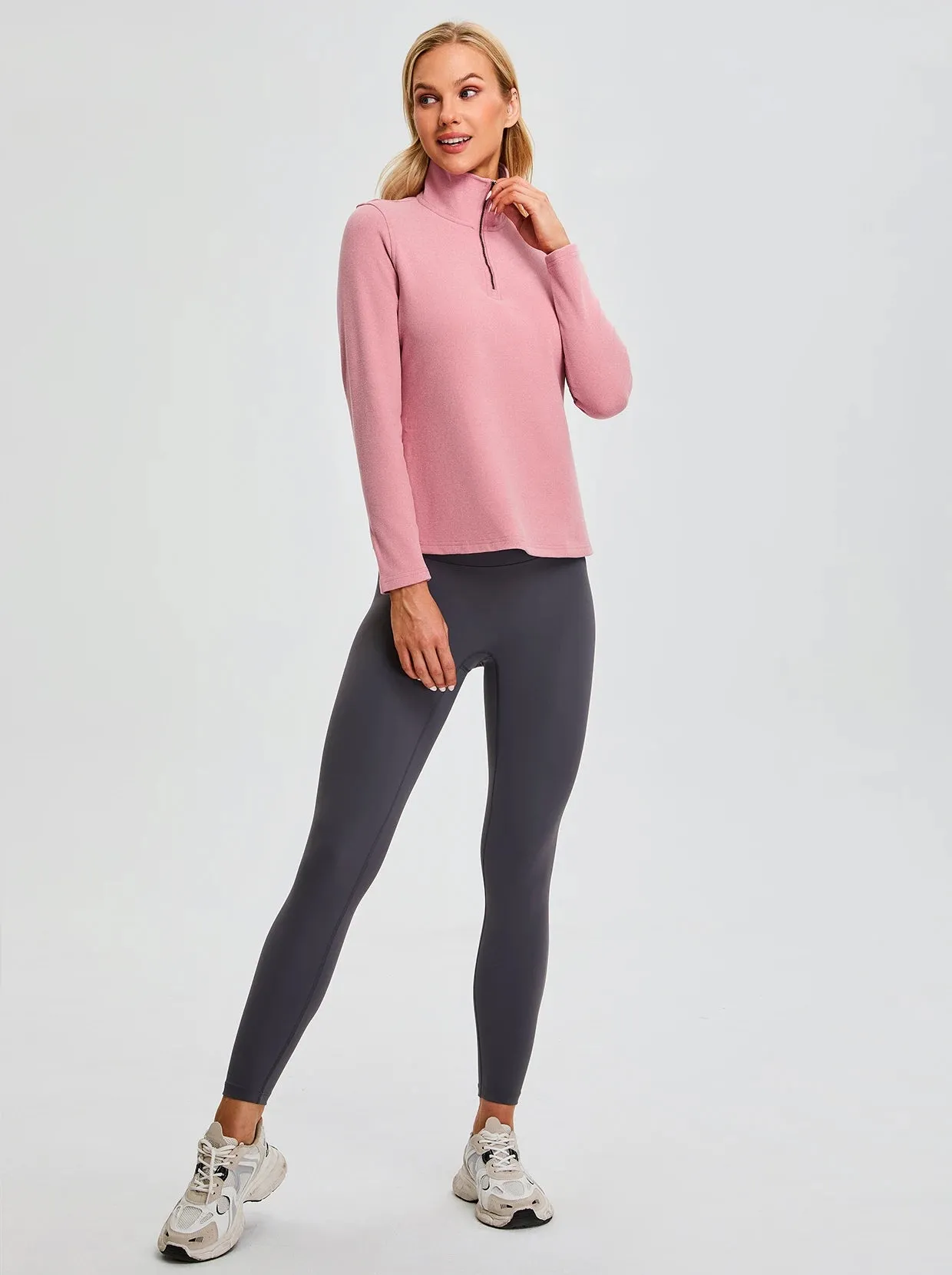 SOcomfi™ Quarter-zip Long-sleeve Tops for Women