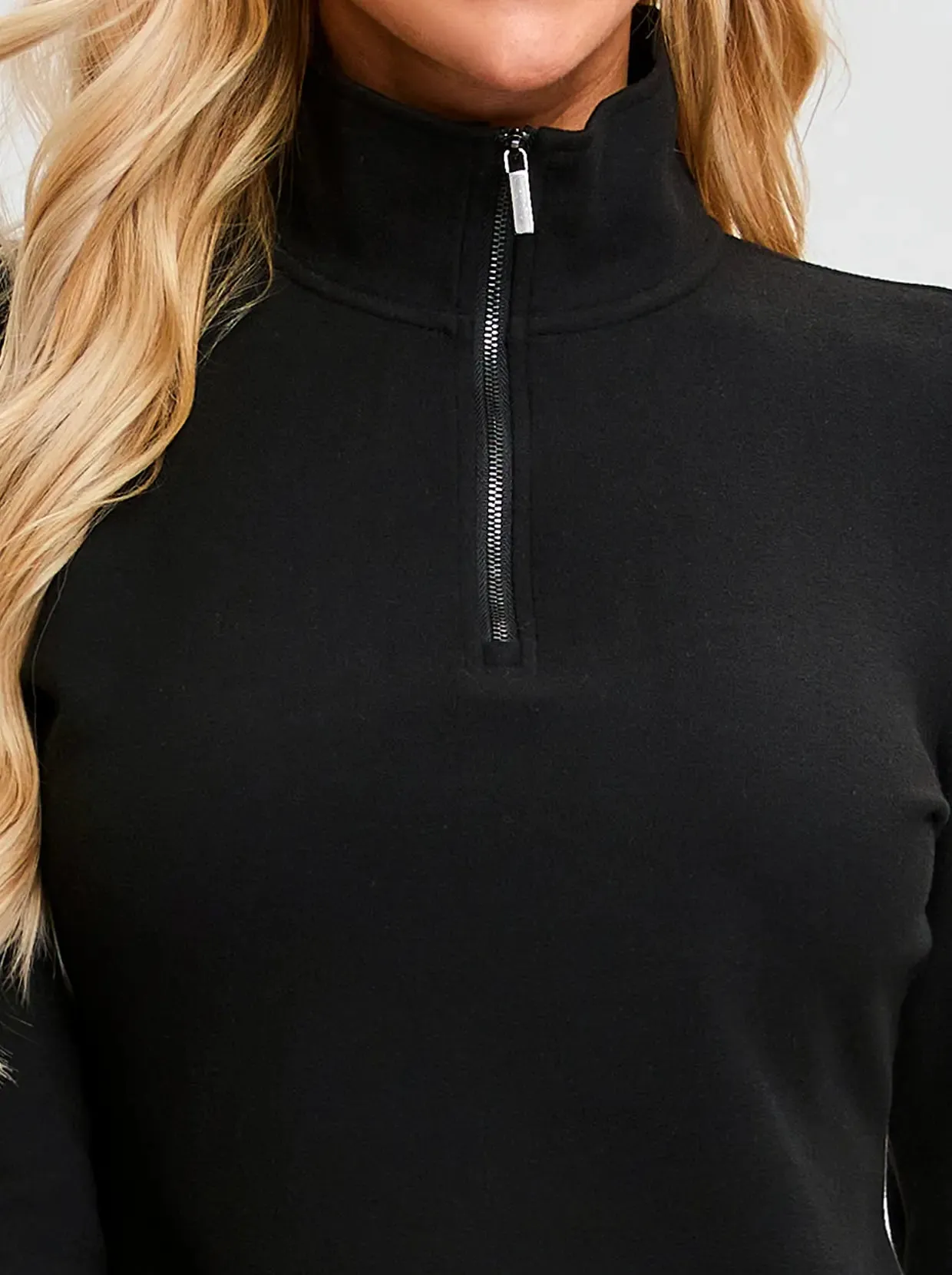 SOcomfi™ Quarter-zip Long-sleeve Tops for Women