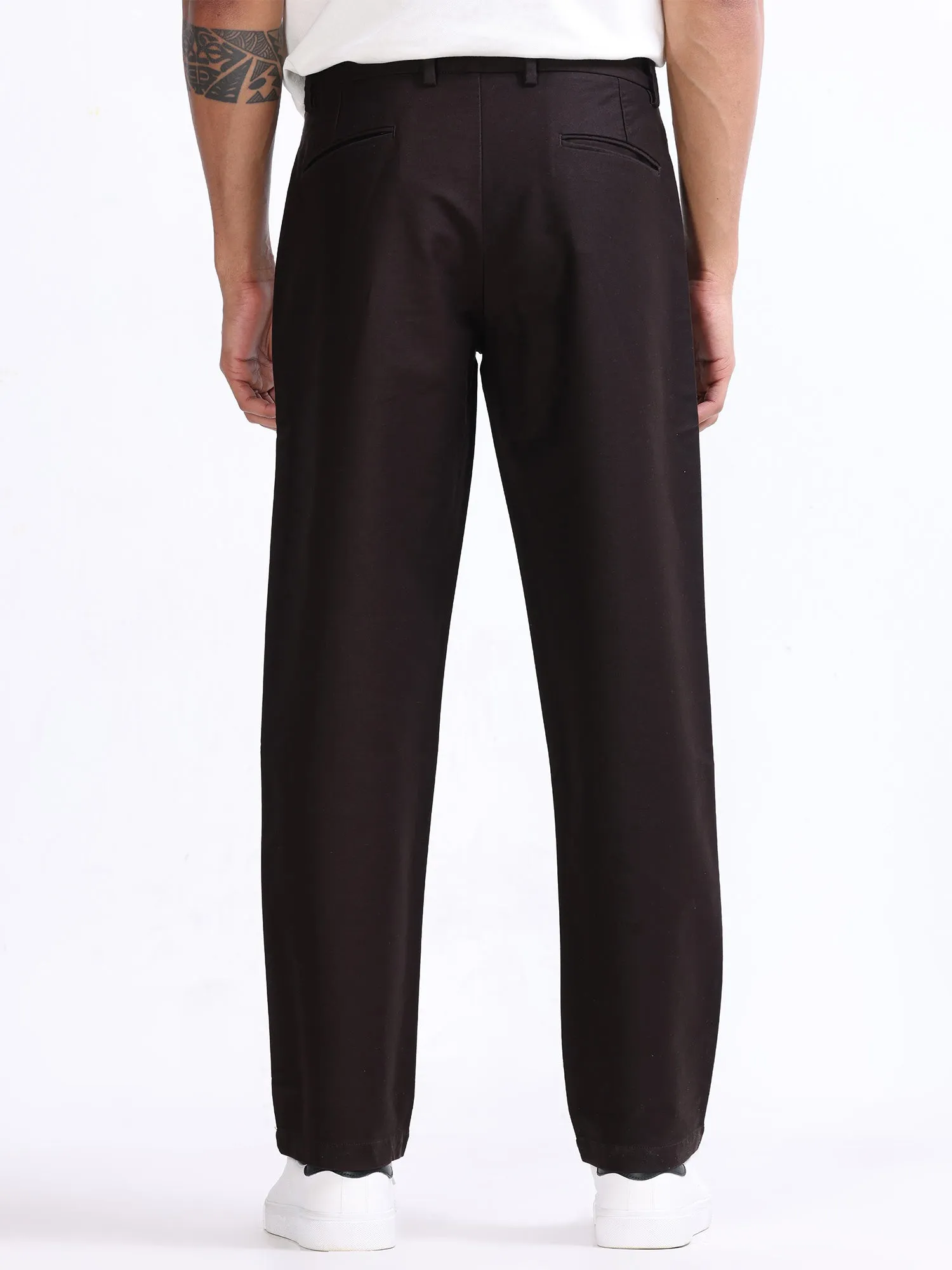 Soft Modal Dark Brown Relaxed Pant