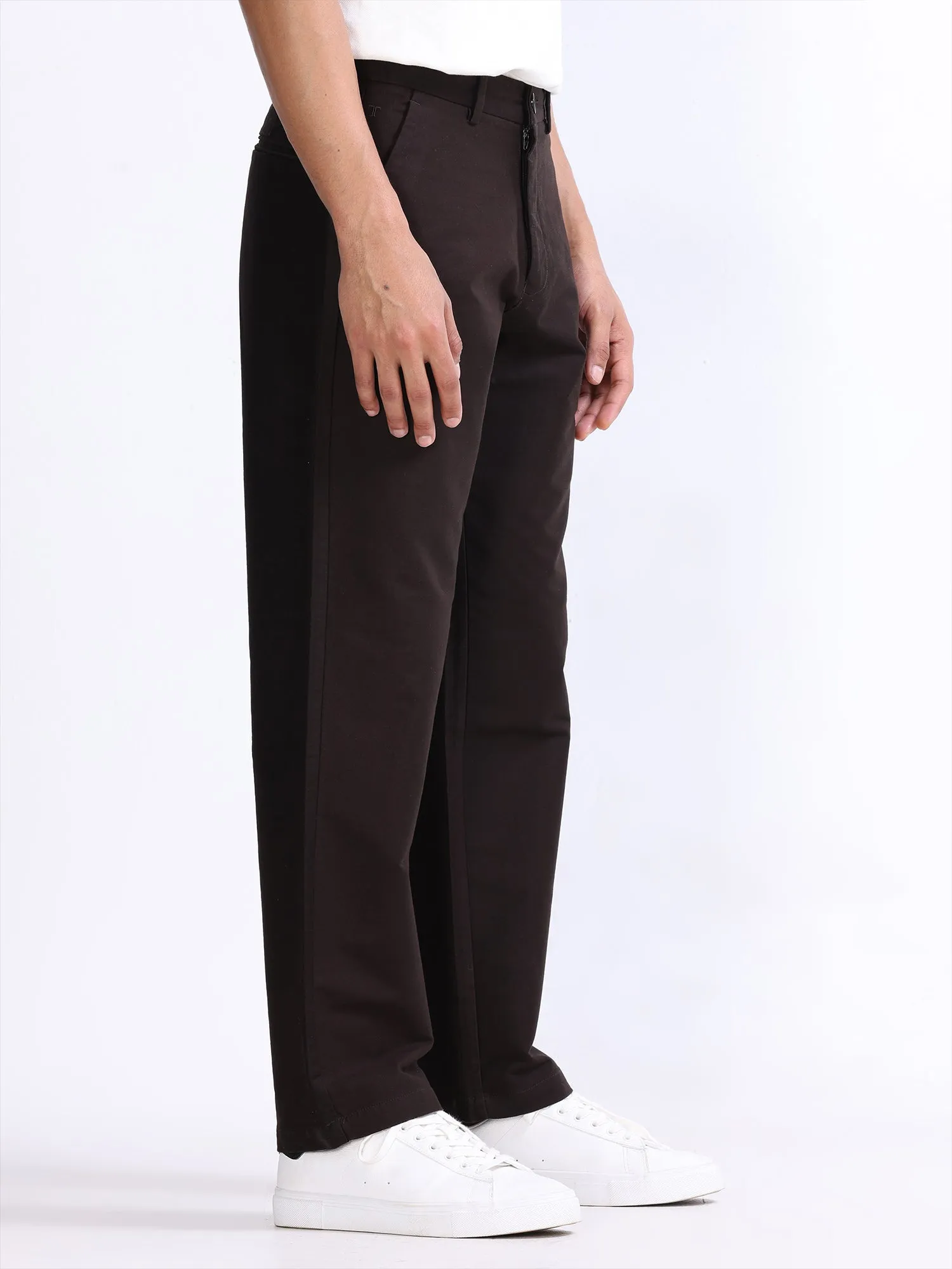 Soft Modal Dark Brown Relaxed Pant