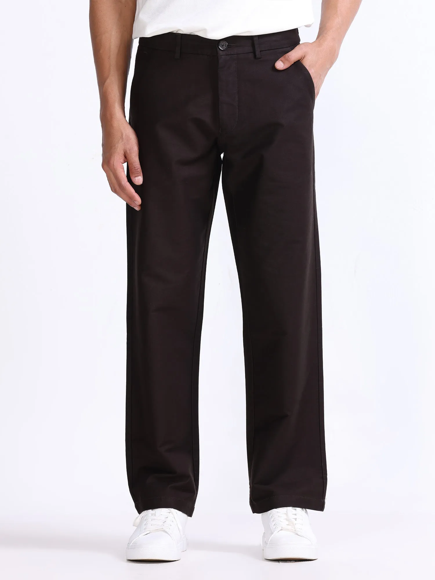 Soft Modal Dark Brown Relaxed Pant