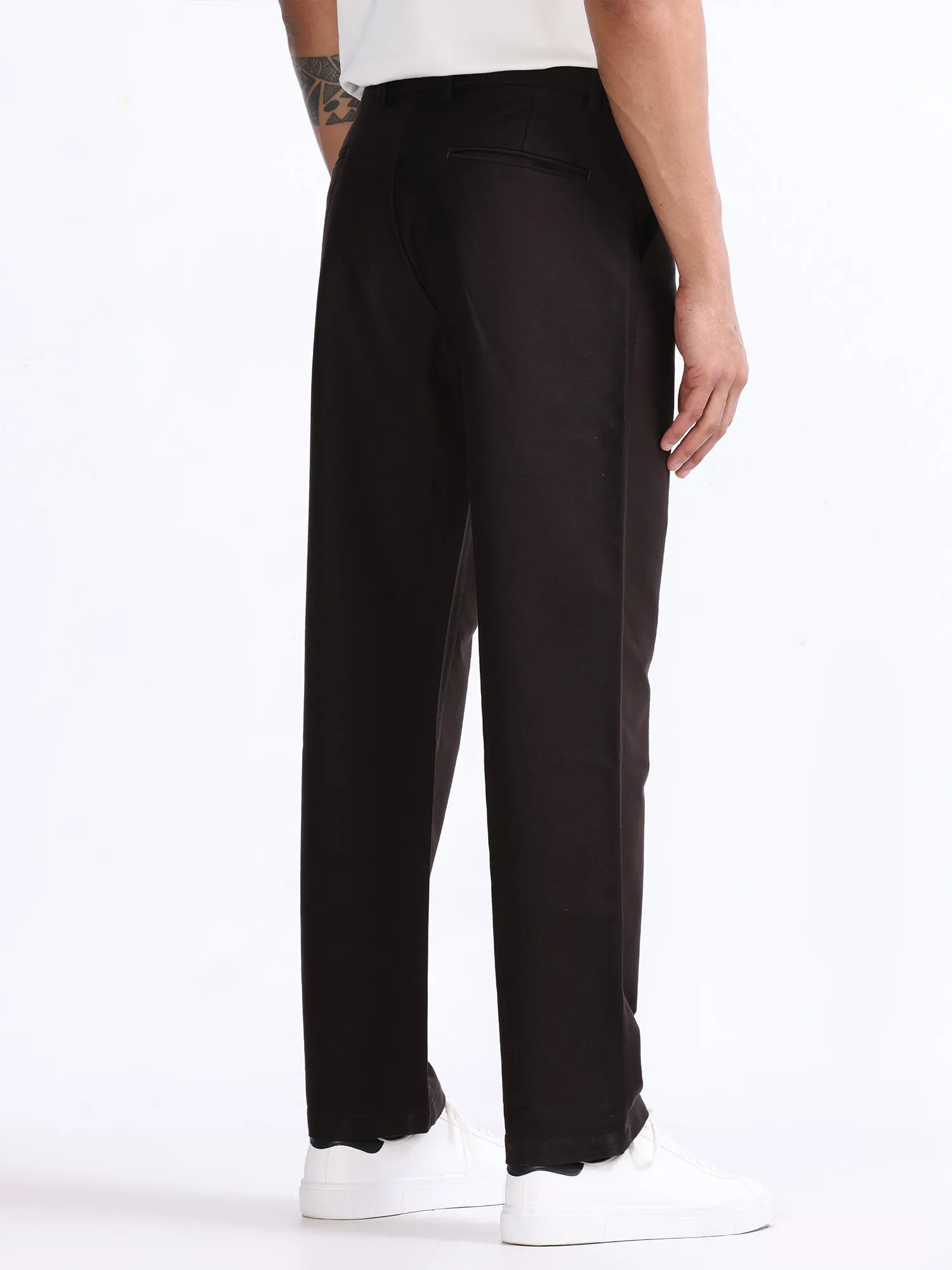 Soft Modal Dark Brown Relaxed Pant