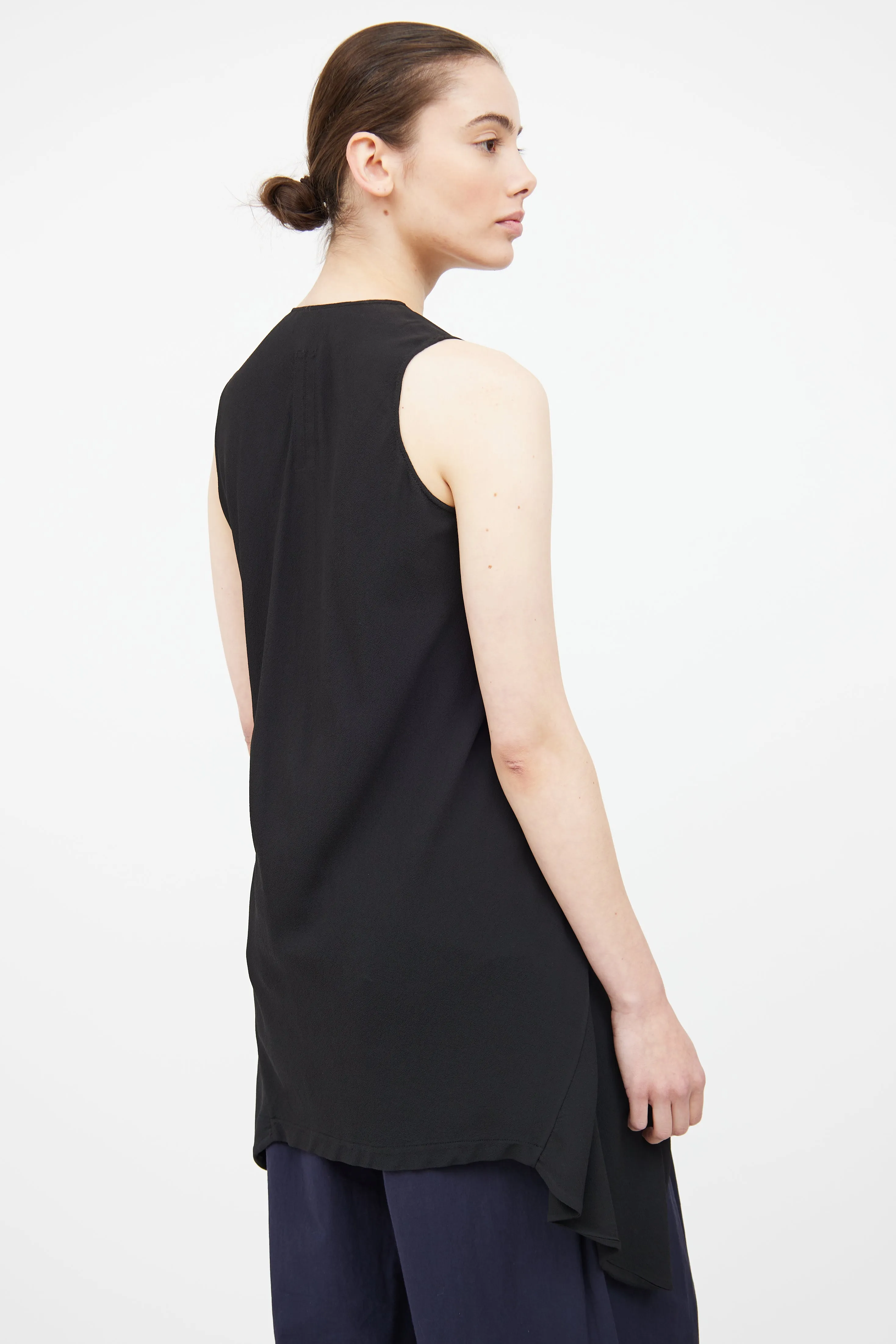 SS 2011 Black V Neck Tunic Top