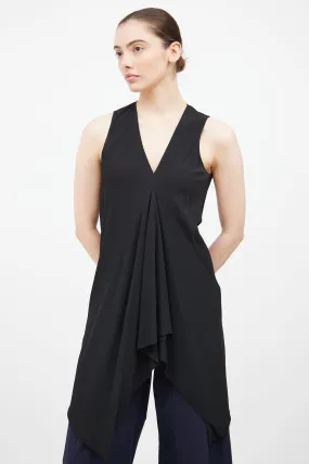 SS 2011 Black V Neck Tunic Top