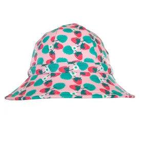 Strawberry Wide Brim Swim Hat