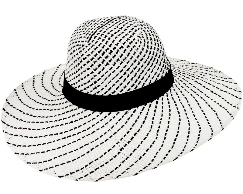 Two Tone Toyo Wide Brim Hat