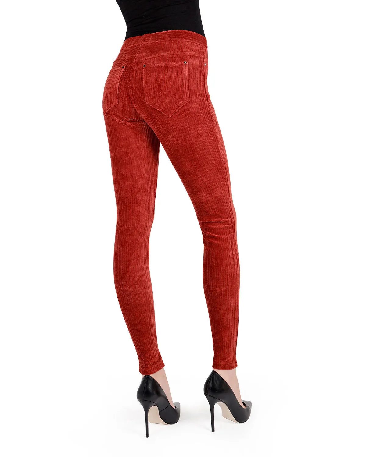 Wide-Rib Stretch Corduroy Leggings