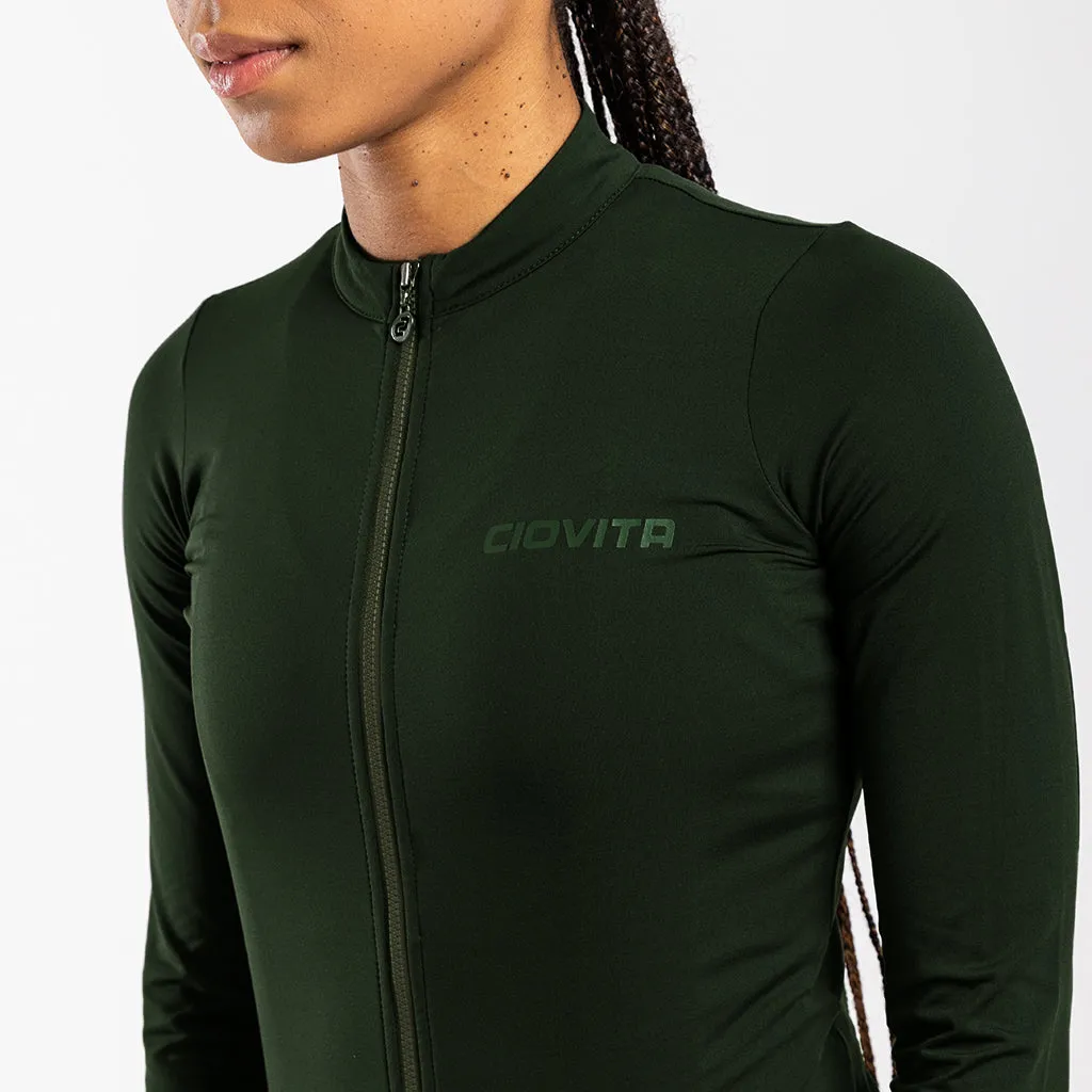 Women's Long Sleeve Thermal Jersey (Pine)